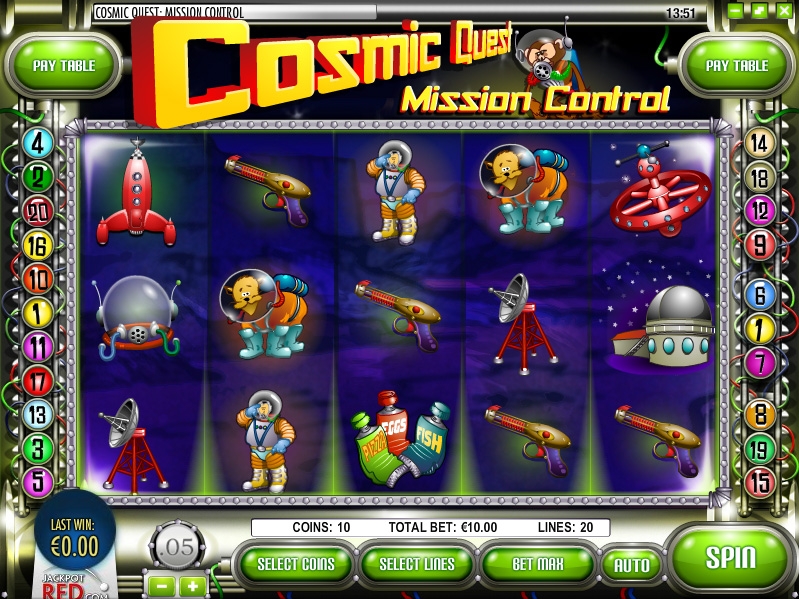 Cosmic Quest: Mission Control (Космический квест: миссия под контролем) из раздела Игровые автоматы