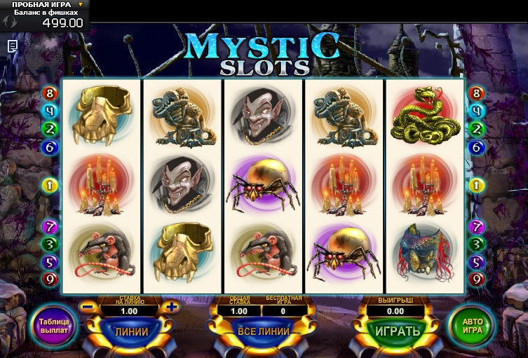 Mystic Slots (Мистические слоты) из раздела Игровые автоматы