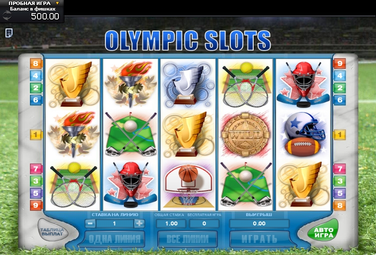 Olympic Slots (Олимпийские слоты) из раздела Игровые автоматы