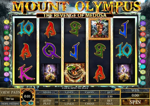 Mount Olympus – The Revenge of Medusa (Гора Олимп – Месть Медузы) из раздела Игровые автоматы