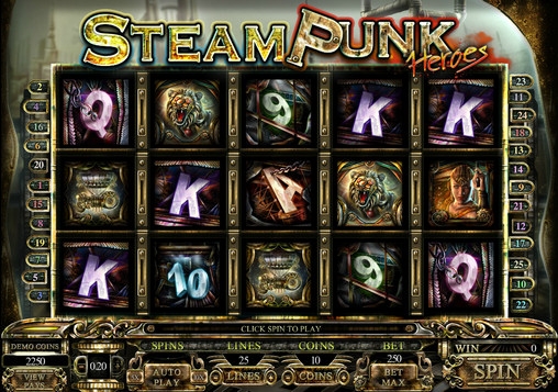 Steam Punk Heroes (Герои стимпанка) из раздела Игровые автоматы