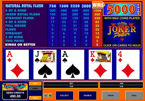 Joker Poker Flash (Джокер покер флеш) из раздела Видео покер