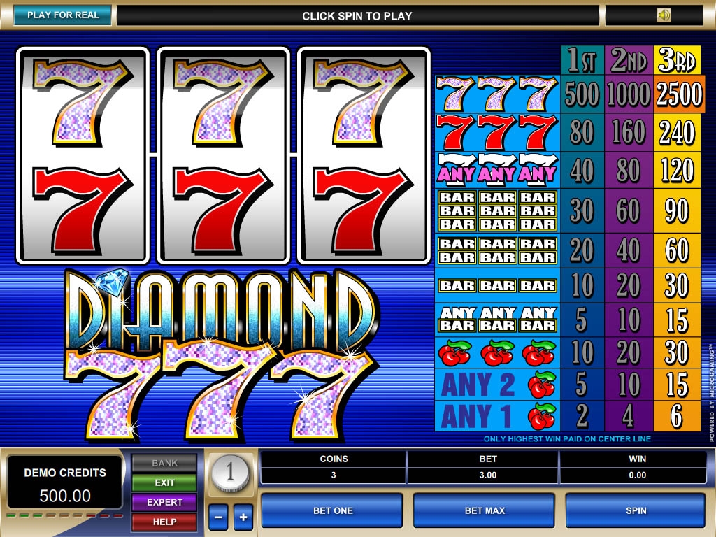 Diamond 7's (Бриллиантовые семерки) из раздела Игровые автоматы