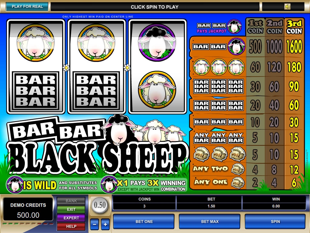 Bar Bar Black Sheep (Бе, бе, черная овечка) из раздела Игровые автоматы