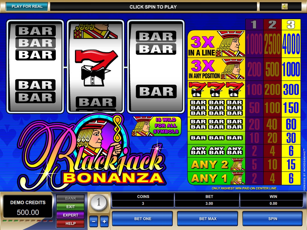 Blackjack Bonanza (Блэкджек золотое дно) из раздела Игровые автоматы