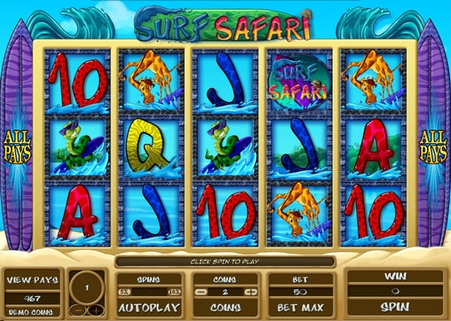Surf Safari (Серфинг сафари) из раздела Игровые автоматы