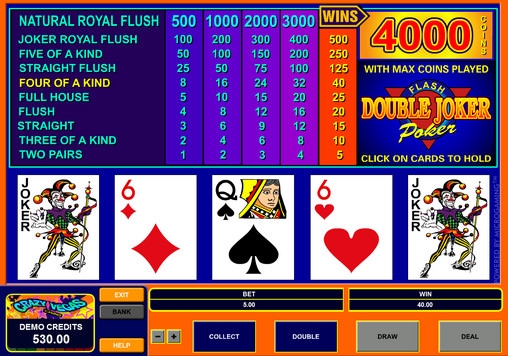 Double Joker Poker (Дабл-джокер покер) из раздела Видео покер