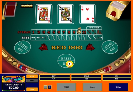 Red Dog («Рыжая собака») из раздела Настольные и карточные игры