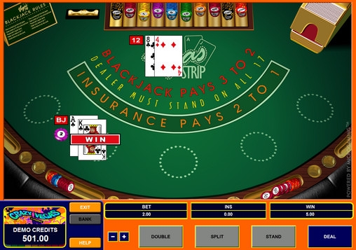 Vegas Strip Blackjack (Блэкджек Вегас Стрип) из раздела Блэкджек