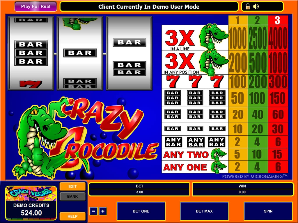 Crazy Crocs (Чокнутые крокодилы) из раздела Игровые автоматы
