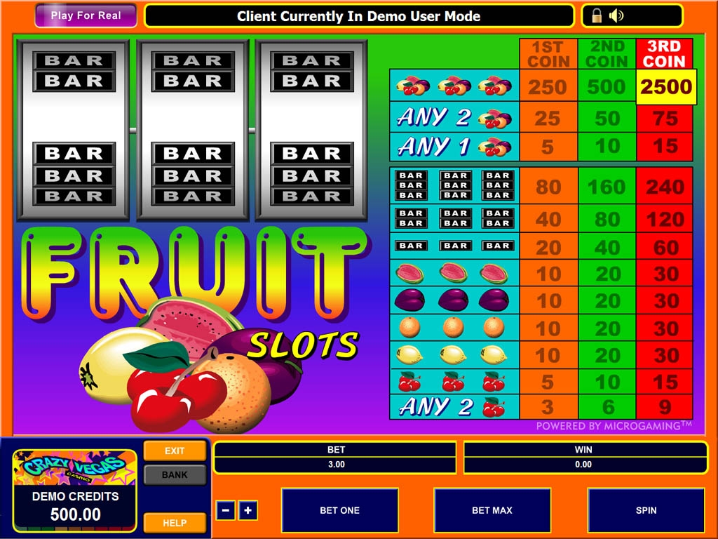 Fruit Slots (Фруктовые слоты) из раздела Игровые автоматы