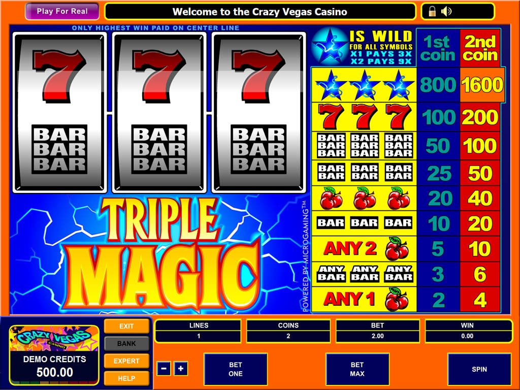 Triple Magic  (Тройная магия) из раздела Игровые автоматы
