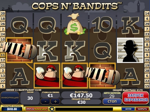 Cops N’ Bandits (Копы и бандиты) из раздела Игровые автоматы