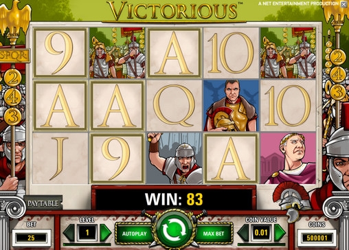 Victorious (Победоносные) из раздела Игровые автоматы