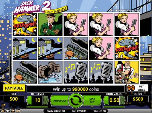 Jack Hammer 2 – Fishy Business (Джек Хаммер 2 – Нечистое дельце) из раздела Игровые автоматы