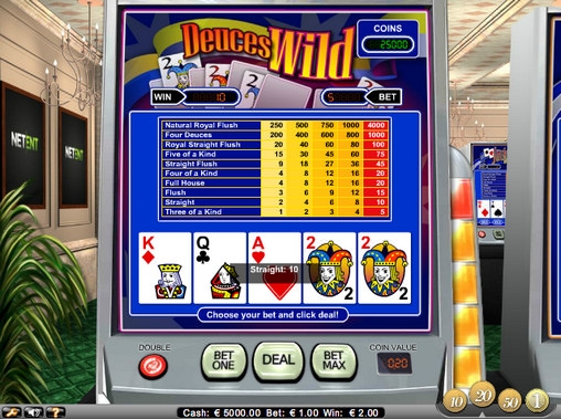 Classic Deuces Wild (Классические «Дикие двойки») из раздела Видео покер