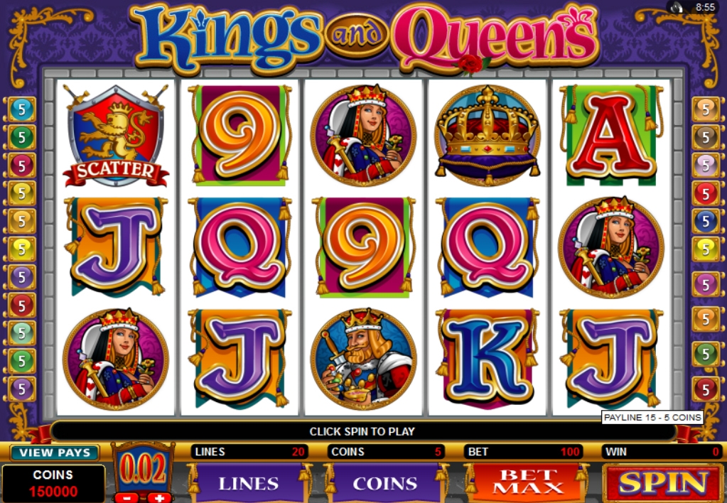 Kings and Queens (Короли и Королевы) из раздела Игровые автоматы