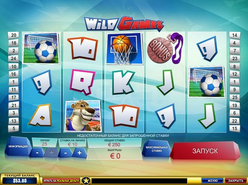 Wild Games (Дикие игры) из раздела Игровые автоматы
