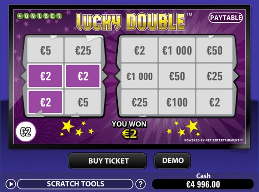 Lucky Double (Удачный дубль) из раздела Скрэтч-карты