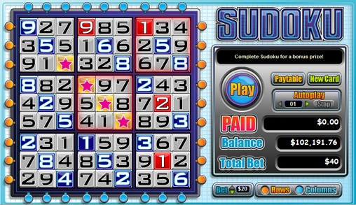 Sudoku (Судоку) из раздела Игровые автоматы