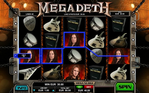 Megadeth (Мегадет) из раздела Игровые автоматы