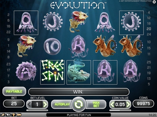 Evolution (Эволюция) из раздела Игровые автоматы
