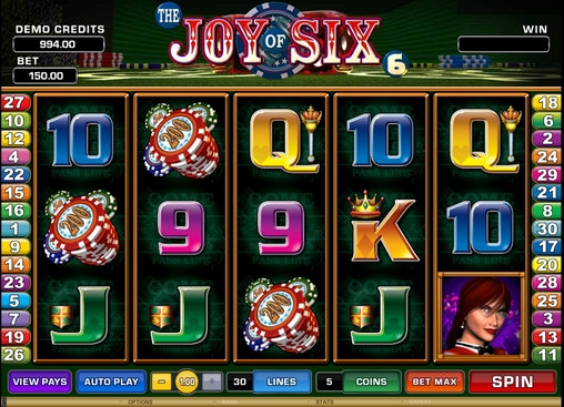 The Joy of Six (Радость от шести) из раздела Игровые автоматы