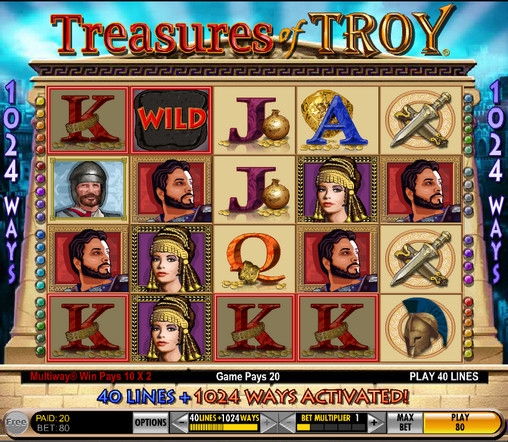 Treasures of Troy (Сокровища Трои) из раздела Игровые автоматы