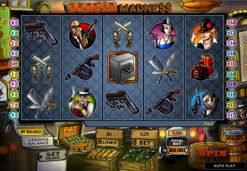 Mafia Madness (Безумство мафии) из раздела Игровые автоматы