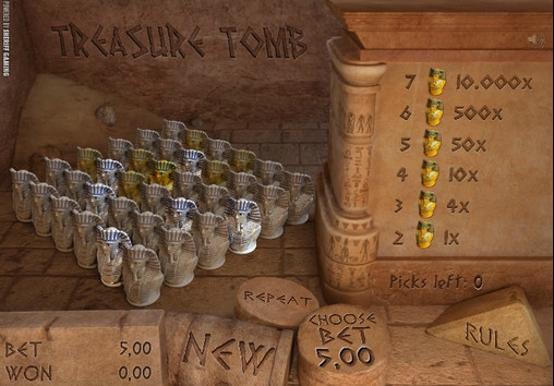 Treasure Tomb (Гробница с сокровищами ) из раздела Скрэтч-карты