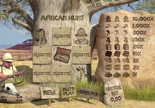 African Hunt (Африканская охота) из раздела Скрэтч-карты