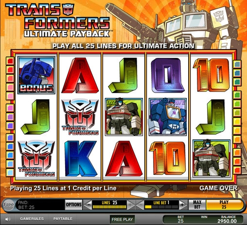 Transformers: Ultimate Payback (Трансформеры: Окончательная расплата) из раздела Игровые автоматы