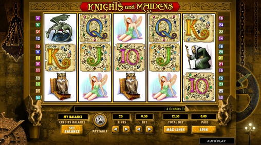 Knights and Maidens (Рыцари и девы) из раздела Игровые автоматы