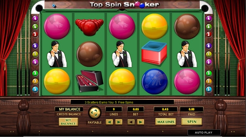Top Spin Snooker (Топ Спин Снукер) из раздела Игровые автоматы