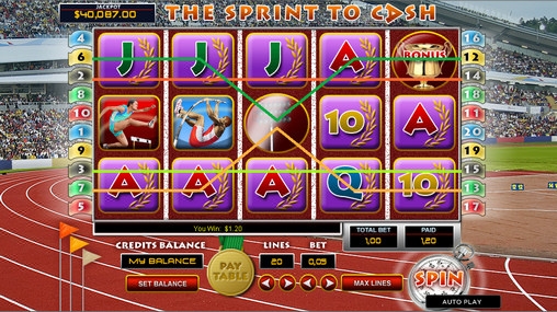 The Sprint to Cash (Спринт к наличным) из раздела Игровые автоматы