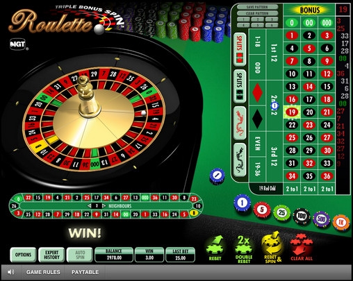 Triple Bonus Spin Roulette (Рулетка с тройным бонусным спином) из раздела Рулетка