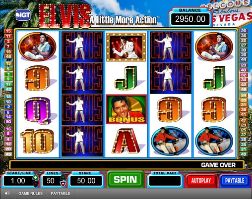 Elvis: A Little More Action (Элвис: Немного больше действий) из раздела Игровые автоматы