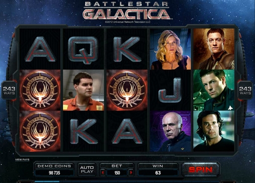 Battlestar Galactica (Звездный крейсер “Галактика”) из раздела Игровые автоматы