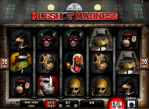 Mugshot Madness (Безумие преступников) из раздела Игровые автоматы