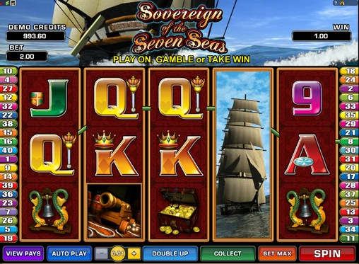 Sovereign of the Seven Seas (Хозяин семи морей) из раздела Игровые автоматы