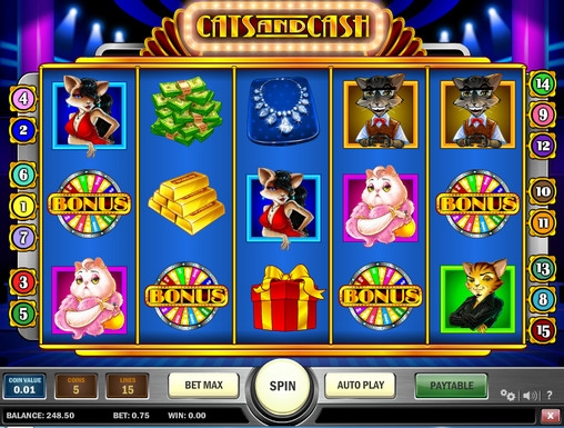 Cats & Cash (Кошки и деньги) из раздела Игровые автоматы
