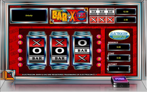 Bar-X 125 (Бар Икс 125) из раздела Игровые автоматы
