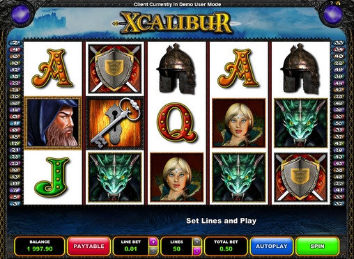 Xcalibur (Эскалибур) из раздела Игровые автоматы