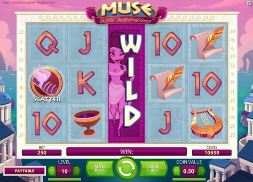 Muse: Wild Inspiration (Муза: Безумное вдохновение) из раздела Игровые автоматы