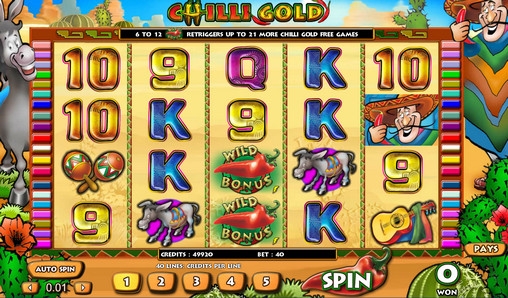 Chilli Gold (Золотой перец) из раздела Игровые автоматы