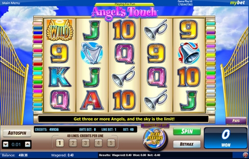 Angel’s Touch (Прикосновение ангела) из раздела Игровые автоматы