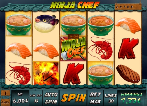 Ninja Chef (Шеф-повар ниндзя) из раздела Игровые автоматы