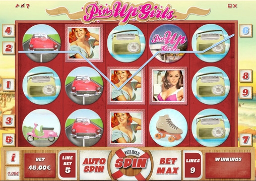 Pin Up Girls (Девушки пин-ап) из раздела Игровые автоматы