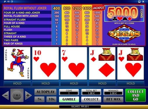 Vegas Joker Poker (Вегас джокер покер) из раздела Видео покер