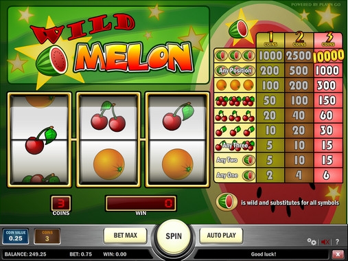 Wild Melon (Дикий арбуз) из раздела Игровые автоматы